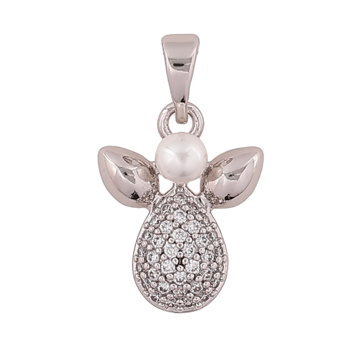 Кулон Xuping Родій «Декоративна підвіска з перлинами та кристалами» для ланцюжка до 5мм фото №7