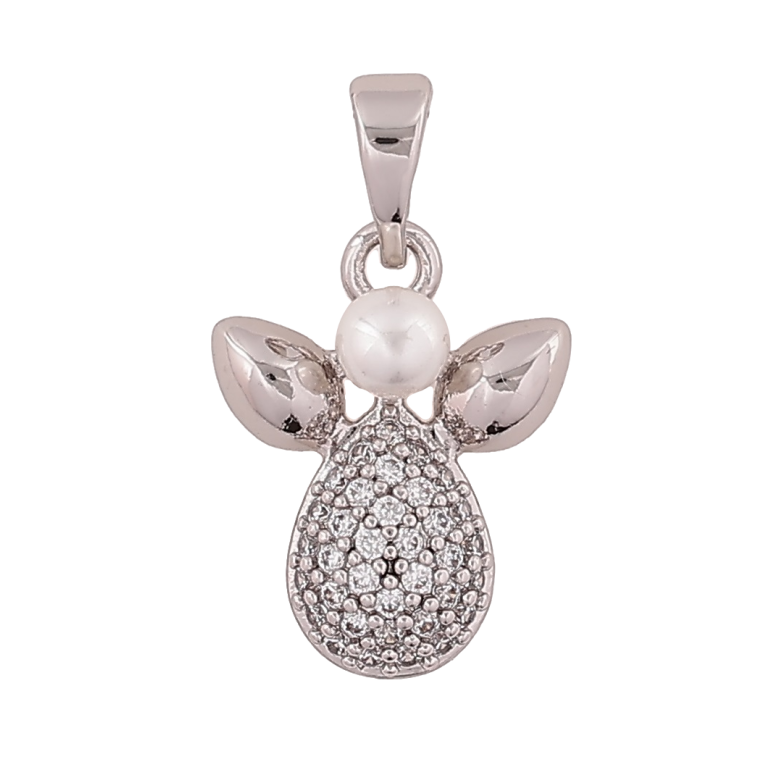 Кулон Xuping Родий Декоративная подвеска с жемчужинами и кристаллами для цепочки до 5мм фото №1 Кулон Xuping Родий Декоративная подвеска с жемчужинами и кристаллами для цепочки до 5мм фото №1