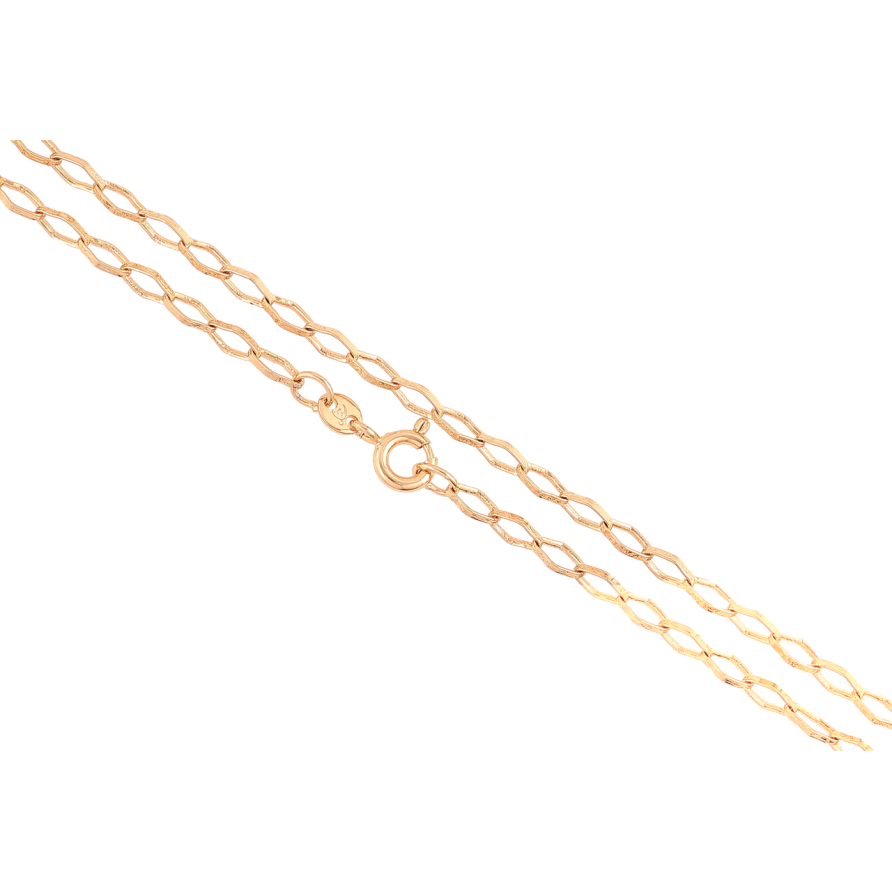 Ланцюжок Xuping Позолота 18K «Плетіння Ромб» довжина 46см х 3мм фото №1 Ланцюжок Xuping Позолота 18K «Плетіння Ромб» довжина 46см х 3мм фото №1