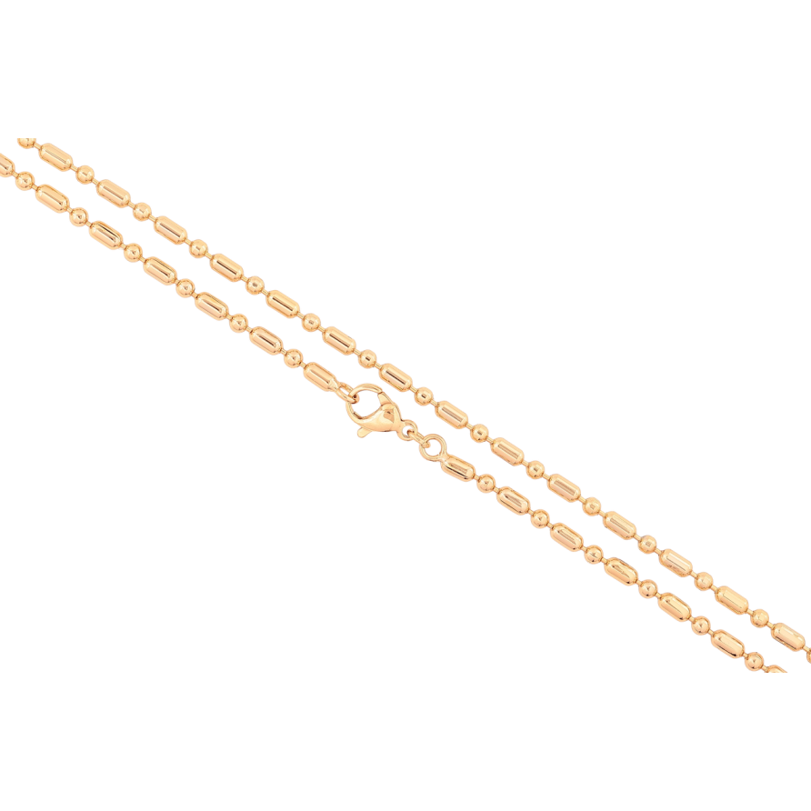 Ланцюжок Xuping Позолота 18K «Плетіння Перлина» довжина 45см х 2.5мм фото №1 Ланцюжок Xuping Позолота 18K «Плетіння Перлина» довжина 45см х 2.5мм фото №1