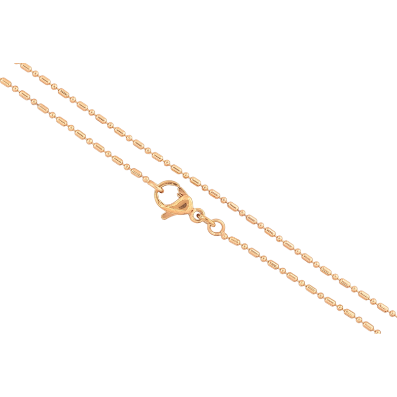 Цепочка Xuping Позолота 18K Плетение Перлина длинна 44см х 1мм фото №1