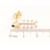 Сережки Xuping Позолота 18K пусети «Рибні скелети» фото №2