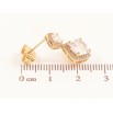 Сережки Xuping Позолота 18K пусети «Кришталеві підвіски» фото №2