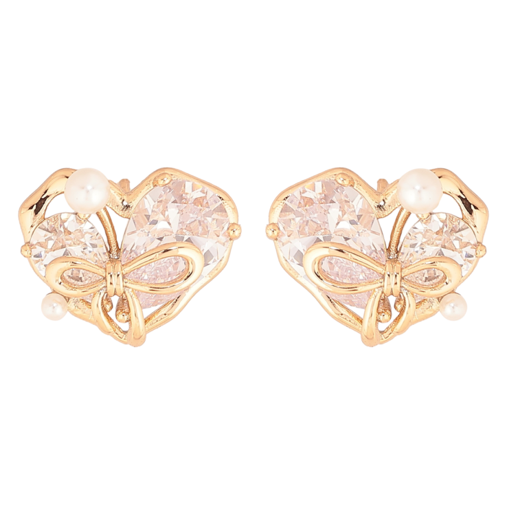 Сережки Xuping Позолота 18K пусети «Кришталеві сердечка» фото №13 Сережки Xuping Позолота 18K пусети «Кришталеві сердечка» фото №13