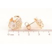 Сережки Xuping Позолота 18K пусети «Кришталеві сердечка» фото №2 Сережки Xuping Позолота 18K пусети «Кришталеві сердечка» фото №2