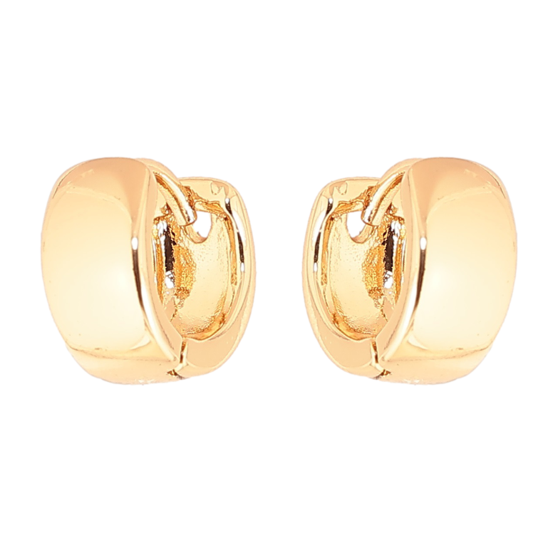 Сережки Xuping Позолота 18K колечка Класика, шир. 5мм ø 10мм фото №1 Сережки Xuping Позолота 18K колечка Класика, шир. 5мм ø 10мм фото №1