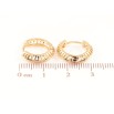 Серьги Xuping Позолота 18K колечки Резной узор фото №2