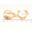 Сережки Xuping Позолота 18K колечка «Інкрустація кристалами» фото №2
