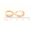 Серьги Xuping Позолота 18K колечки Узор с кристаллами фото №2