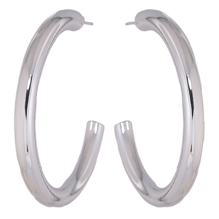 Серьги Xuping Родий пусеты Объемные дуги фото №9 Серьги Xuping Родий пусеты Объемные дуги фото №9