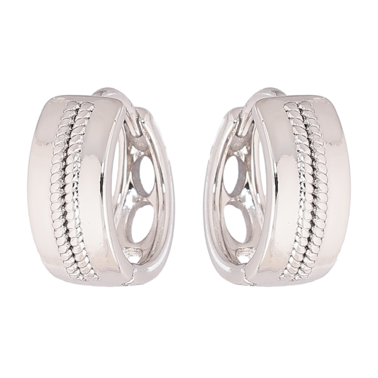 Серьги Xuping Родий колечки Декоративный узор фото №17