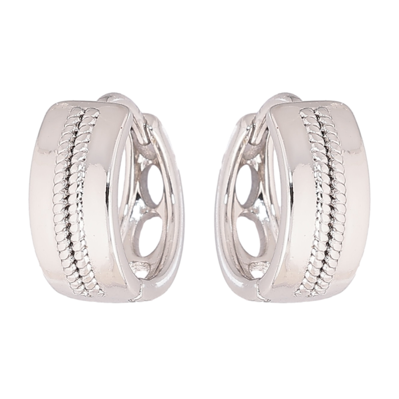 Серьги Xuping Родий колечки Декоративный узор фото №1