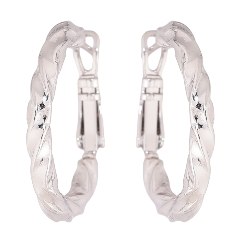 Сережки Xuping Родій кільця (конго) «Декоративний візерунок» ø 2.5см фото №1 Сережки Xuping Родій кільця (конго) «Декоративний візерунок» ø 2.5см фото №1