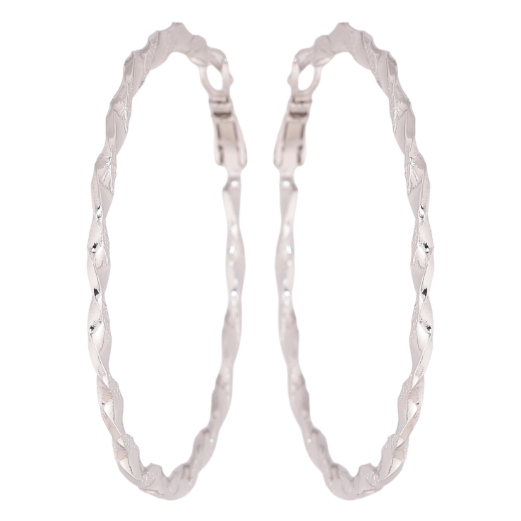 Сережки Xuping Родій кільця (конго) «Декоративний візерунок» ø 5см фото №13 Сережки Xuping Родій кільця (конго) «Декоративний візерунок» ø 5см фото №13