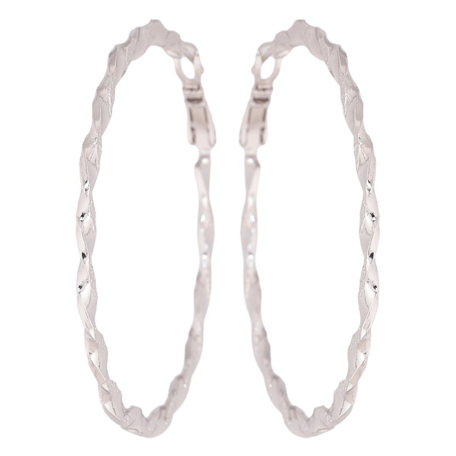 Сережки Xuping Родій кільця (конго) «Декоративний візерунок» ø 5см фото №1