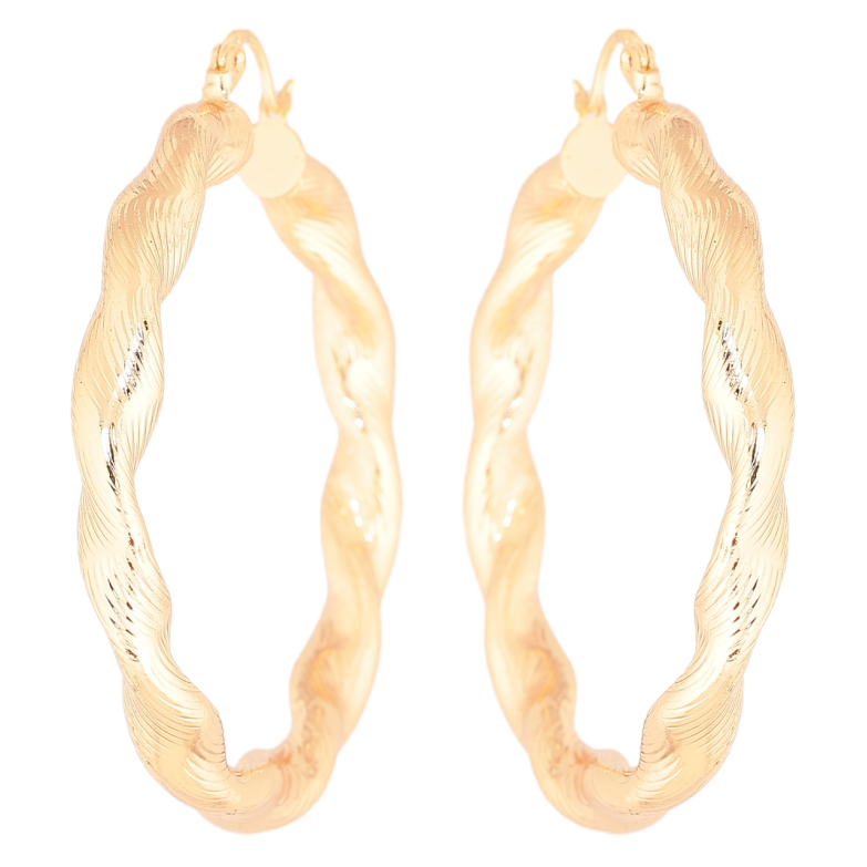 Серьги Xuping M&L Цвет 18K кольца (конго) Декоративный узор ø 5см фото №1 Серьги Xuping M&L Цвет 18K кольца (конго) Декоративный узор ø 5см фото №1