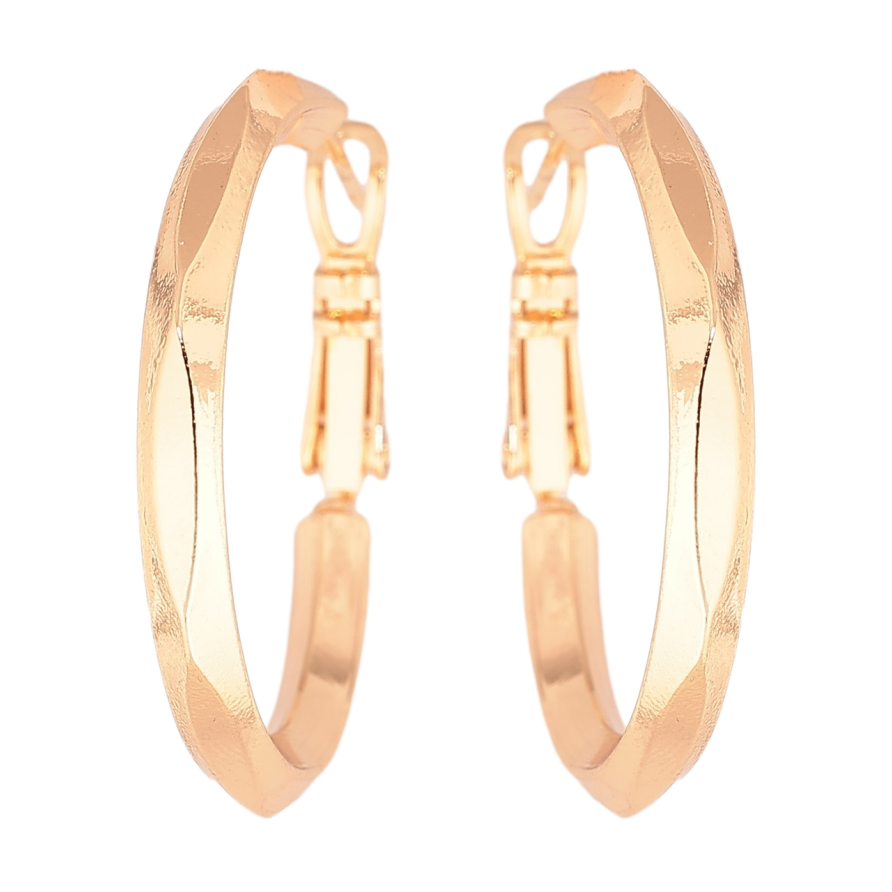 Сережки Xuping M&L Колір 18K кільця (конго) Декоративний візерунок ø 3см фото №1 Сережки Xuping M&L Колір 18K кільця (конго) Декоративний візерунок ø 3см фото №1