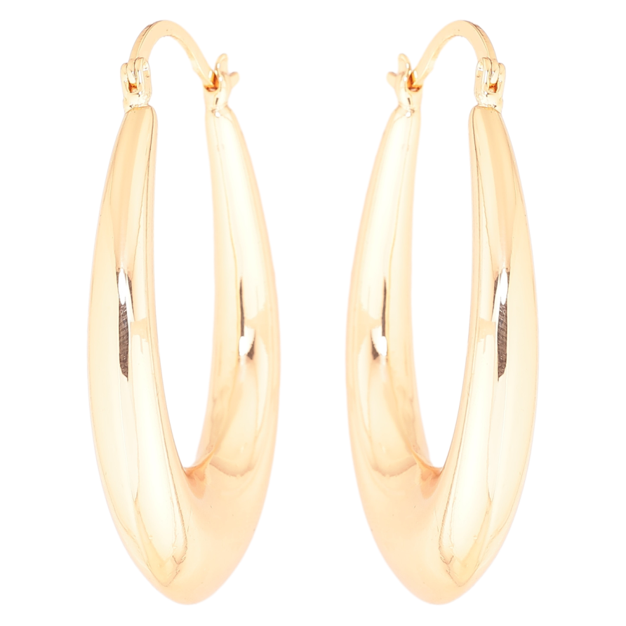 Сережки Xuping M&L Колір 18K замок-шпилька «Об'ємні овали» фото №1 Сережки Xuping M&L Колір 18K замок-шпилька «Об'ємні овали» фото №1