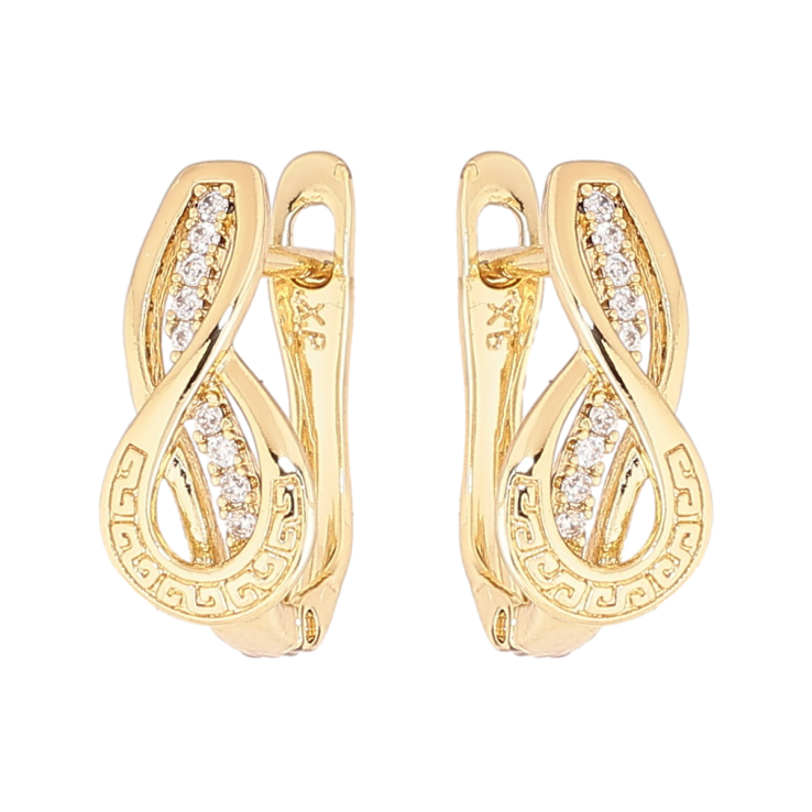 Серьги Xuping Позолота 14K английский замок Декоративный узор с кристаллами фото №20 Серьги Xuping Позолота 14K английский замок Декоративный узор с кристаллами фото №20