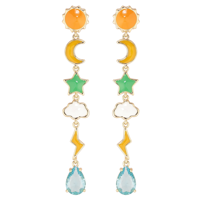 Серьги Xuping Позолота 14K пусеты Декоративные подвески фото №2