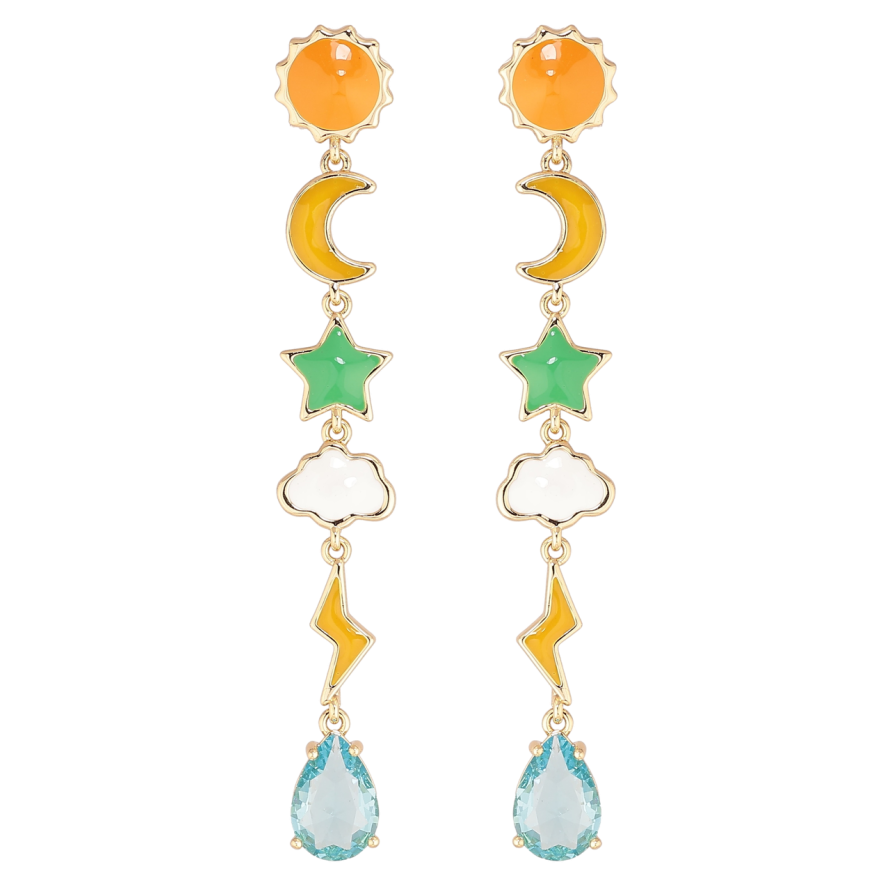 Серьги Xuping Позолота 14K пусеты Декоративные подвески фото №1