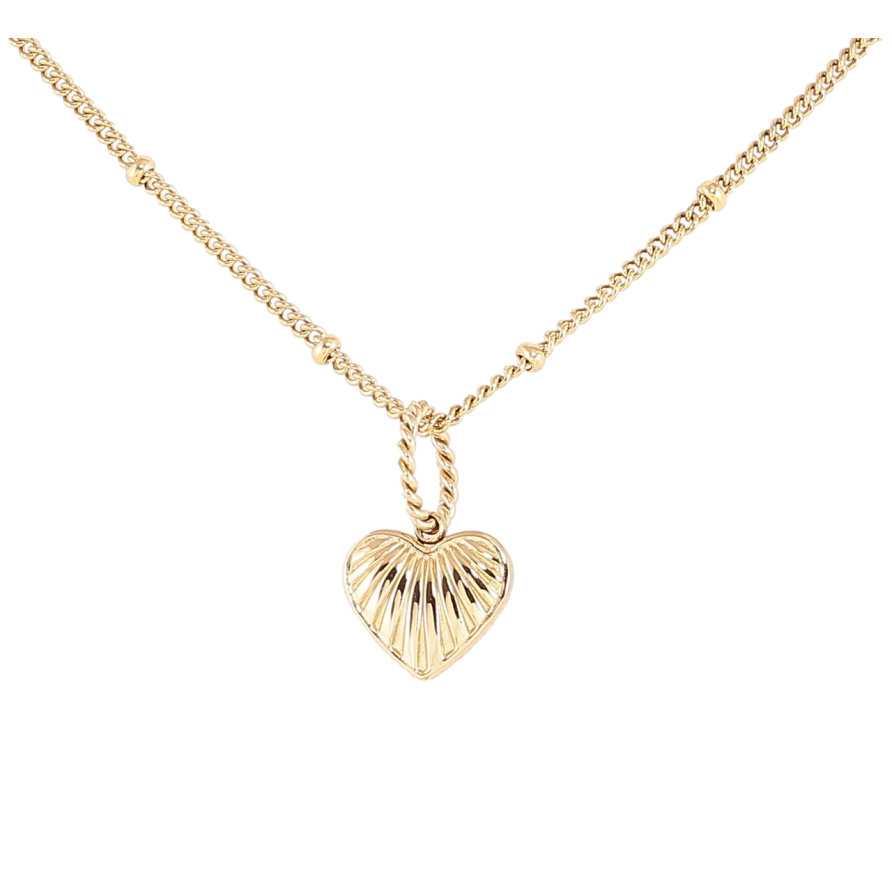 Підвіска на ланцюжку Xuping ТТМ Stainless Steel колір 14К «Сердечко» довжина 45-50см х 2мм фото №1 Підвіска на ланцюжку Xuping ТТМ Stainless Steel колір 14К «Сердечко» довжина 45-50см х 2мм фото №1