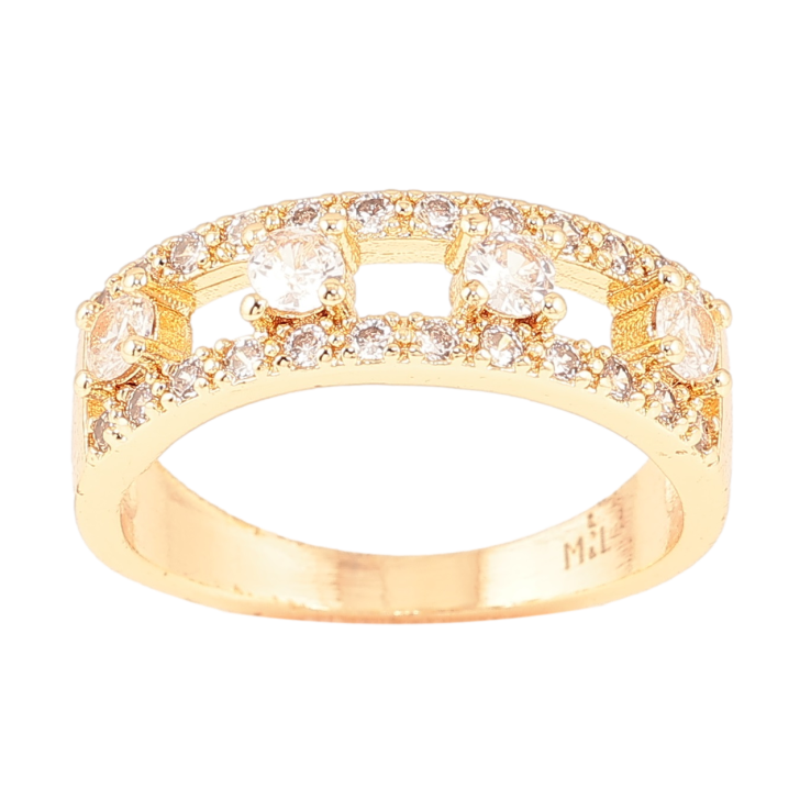 Кольцо Xuping M&L Цвет 18К Декоративный узор с кристаллами фото №2 Кольцо Xuping M&L Цвет 18К Декоративный узор с кристаллами фото №2