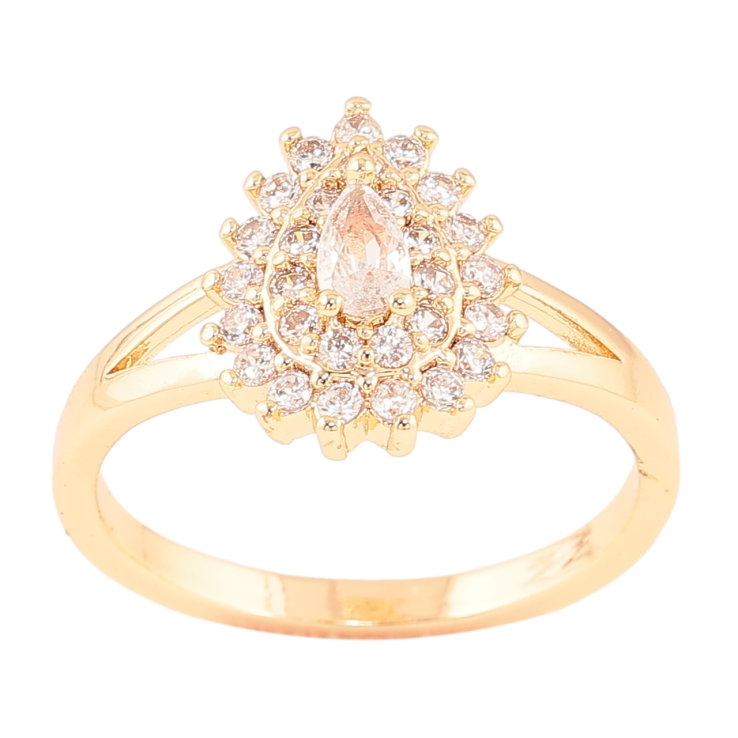 Кольцо Xuping M&L Цвет 18К Кристальная капелька фото №14 Кольцо Xuping M&L Цвет 18К Кристальная капелька фото №14