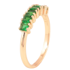 Каблучка Xuping M&L Колір 18К «Доріжка зелених кристалів» фото №2