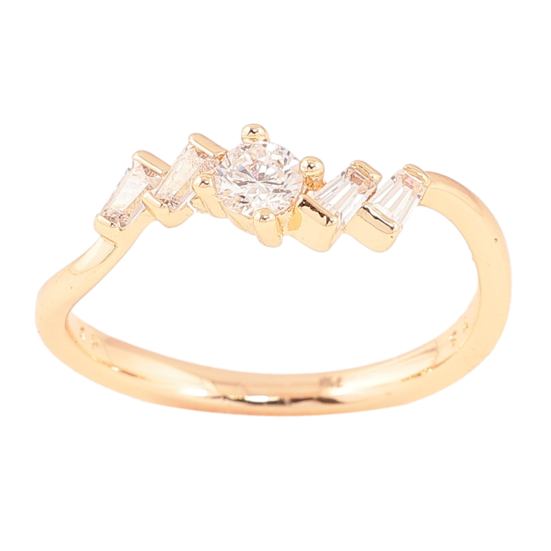 Каблучка Xuping M&L Колір 18К «Візерунок з кристалами» фото №1 Каблучка Xuping M&L Колір 18К «Візерунок з кристалами» фото №1