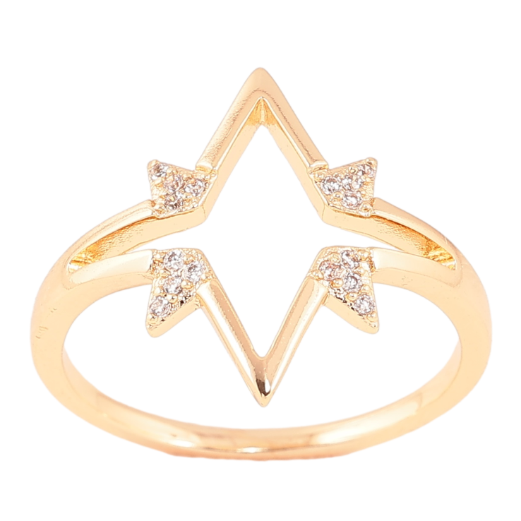 Каблучка Xuping M&L Колір 18К «Декоративна зірка» фото №11 Каблучка Xuping M&L Колір 18К «Декоративна зірка» фото №11