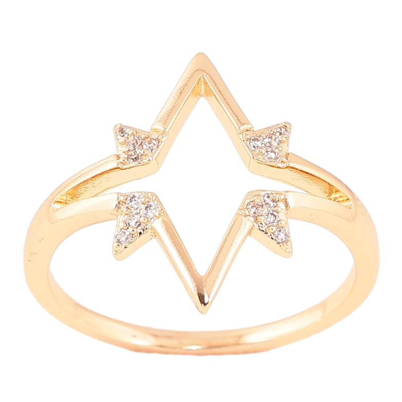 Кольцо Xuping M&L Цвет 18К Декоративная звезда фото №1 Кольцо Xuping M&L Цвет 18К Декоративная звезда фото №1