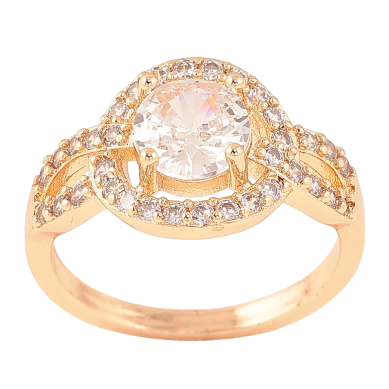 Каблучка Xuping M&L Колір 18К «Інкрустація кристалами» фото №1 Каблучка Xuping M&L Колір 18К «Інкрустація кристалами» фото №1