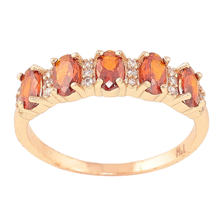 Кольцо Xuping M&L Цвет 18К Дорожка красных кристаллов фото №23 Кольцо Xuping M&L Цвет 18К Дорожка красных кристаллов фото №23