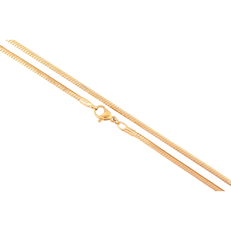 Цепочка Xuping Позолота 18K Плетение Ювелирный шнур граненный длинна 45см х 2мм фото №1 Цепочка Xuping Позолота 18K Плетение Ювелирный шнур граненный длинна 45см х 2мм фото №1
