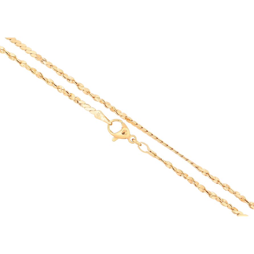 Ланцюжок Xuping Позолота 18K «Плетіння Фантазійне» довжина 45см х 1.5мм фото №1 Ланцюжок Xuping Позолота 18K «Плетіння Фантазійне» довжина 45см х 1.5мм фото №1