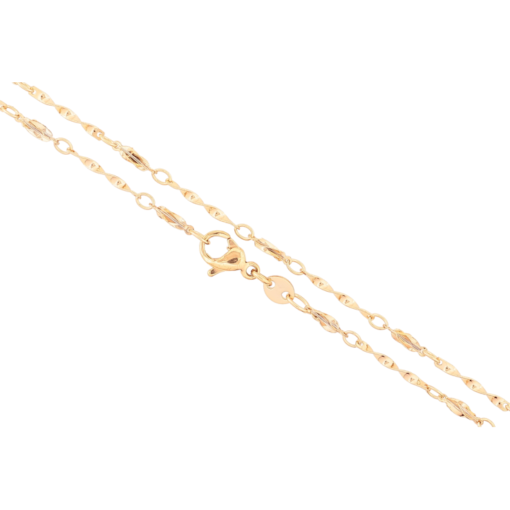 Цепочка Xuping Позолота 18K Плетение Фантазийное длинна 46см х 2мм фото №18 Цепочка Xuping Позолота 18K Плетение Фантазийное длинна 46см х 2мм фото №18