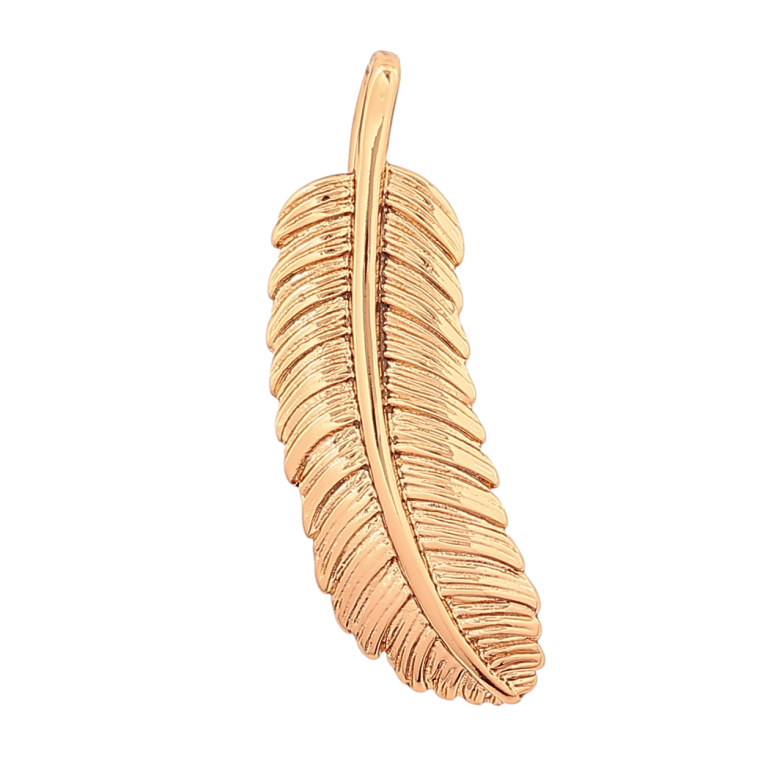 Кулон Xuping Позолота 18K «Перо» для ланцюжка до 4мм фото №1