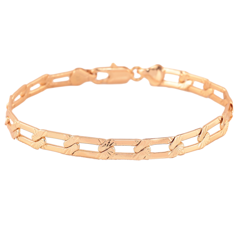 Браслет Xuping Позолота 18K Цепочка Панцирная размер 19.5см х 6мм фото №2