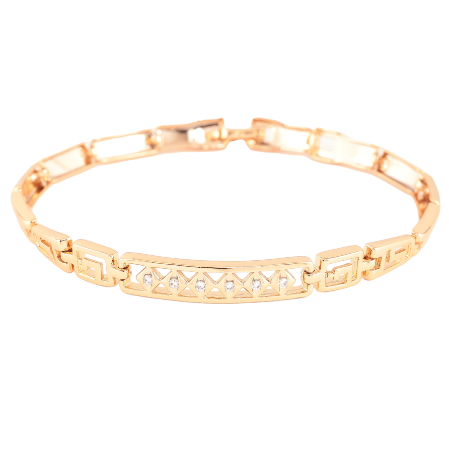 Браслет Xuping Позолота 18K Узор с кристаллами размер 19см х 4-6мм фото №1 Браслет Xuping Позолота 18K Узор с кристаллами размер 19см х 4-6мм фото №1