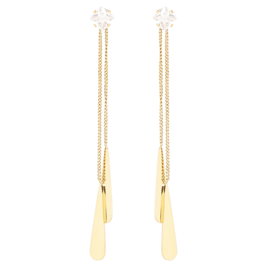 Сережки Xuping TTM Stainless Steel колір 14К пусети «Декоративні підвіски» фото №1 Сережки Xuping TTM Stainless Steel колір 14К пусети «Декоративні підвіски» фото №1