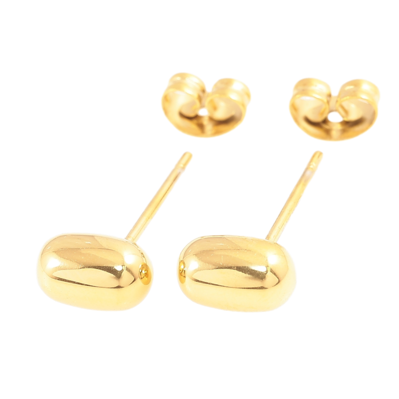 Серьги Xuping TTM Stainless Steel цвет 14К пусеты Декоративные фото №9