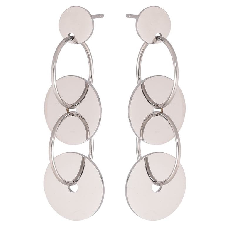 Сережки Xuping TTM Stainless Steel колір Родій пусети «Декоративні підвіски» фото №1 Сережки Xuping TTM Stainless Steel колір Родій пусети «Декоративні підвіски» фото №1