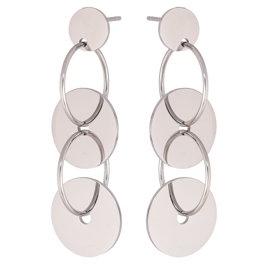 Сережки Xuping TTM Stainless Steel колір Родій пусети «Декоративні підвіски» фото №1 Сережки Xuping TTM Stainless Steel колір Родій пусети «Декоративні підвіски» фото №1