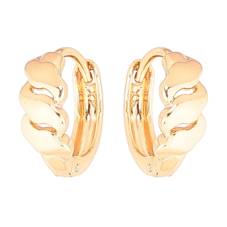 Сережки Xuping Позолота 18K колечка «Декоративний візерунок» фото №22 Сережки Xuping Позолота 18K колечка «Декоративний візерунок» фото №22