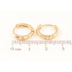 Серьги Xuping Позолота 18K колечки Декоративный узор с напылением ø 14мм фото №2