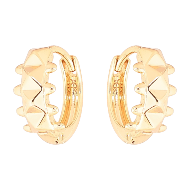 Сережки Xuping Позолота 18K колечка «Декоративний візерунок» фото №3 Сережки Xuping Позолота 18K колечка «Декоративний візерунок» фото №3