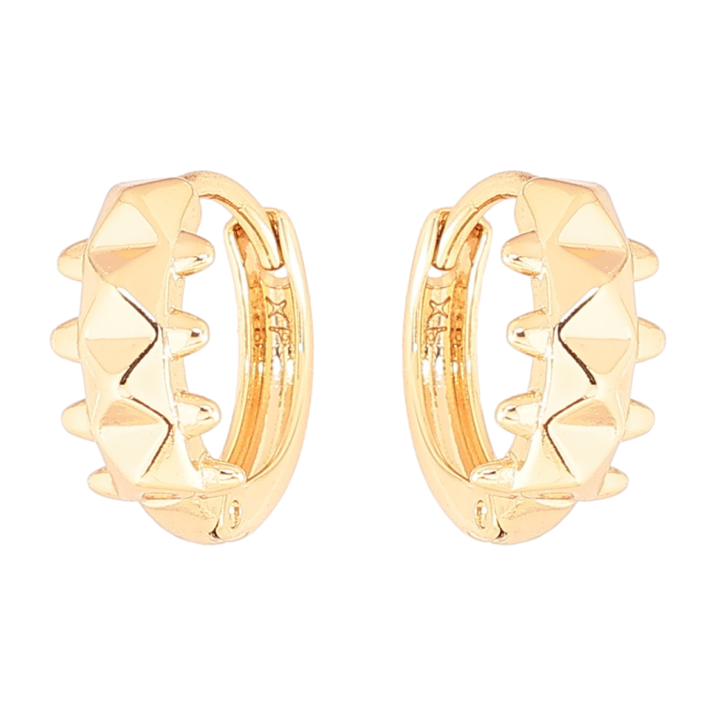 Сережки Xuping Позолота 18K колечка «Декоративний візерунок» фото №1