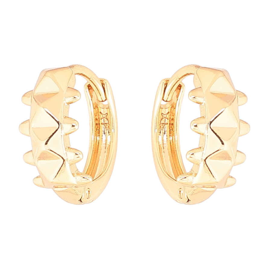 Сережки Xuping Позолота 18K колечка «Декоративний візерунок» фото №1 Сережки Xuping Позолота 18K колечка «Декоративний візерунок» фото №1