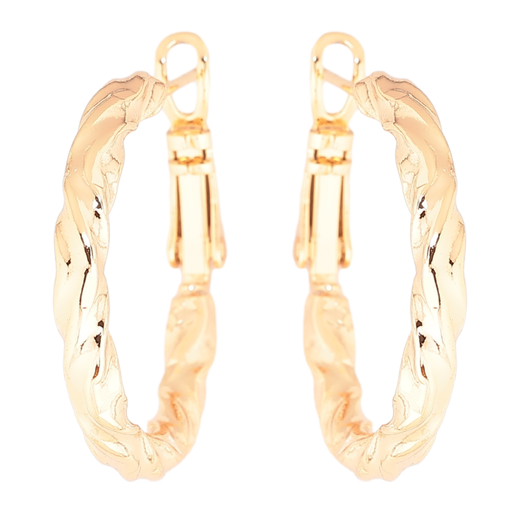 Серьги Xuping Позолота 18K кольца (конго) Декоративный узор ø 2.5см фото №11 Серьги Xuping Позолота 18K кольца (конго) Декоративный узор ø 2.5см фото №11